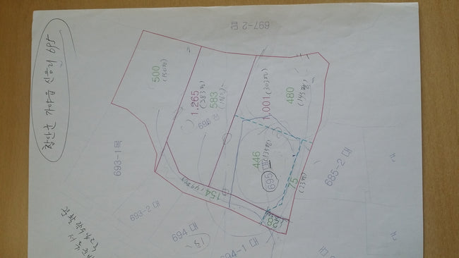 [전원주택부지] 함안군 가야읍 신음리 안골부락 490평